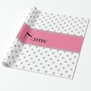 Papel De Presente Diamantes brancos conhecidos personalizados