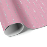Papel De Presente Diamantes Rosa Prateados Pontos de Fita Diminui Vi<br><div class="desc">Mínimalismo e Elegance Glam e Chic Delicate Wrappaper</div>