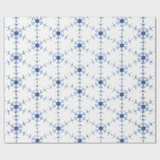 Papel De Presente Diamond Snowflake Pattern Wrapping Paper