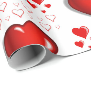 Papel De Presente Dias de os namorados de papel