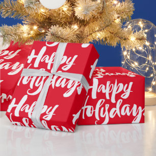 Papel De Presente Dias santamente do vermelho do Natal boas festas