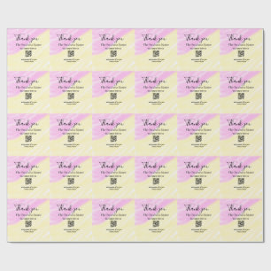 Papel De Presente Digitalize QR para nos seguir código de desconto r