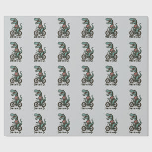 Papel De Presente Dino em Movimento