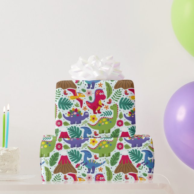 Papel De Presente Dino's (Presentes para festas)