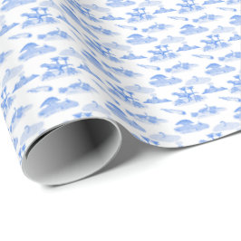 Papel De Presente Dinosaur Toile (Periwinkle Blue)