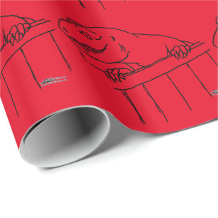Papel De Presente Dinossauro Amigável da Vizinhança