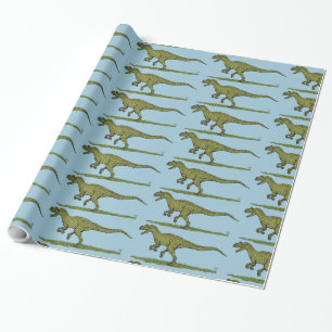 Papel De Presente Dinossauro Jurássico Allosauro