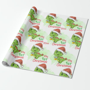 Papel De Presente Dinossauro, Meu Primeiro Natal