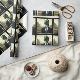 Papel De Presente Dinossauro Pré-Histórico Empresário, Diversão Gera