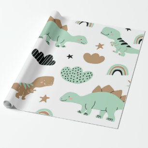 Papel De Presente Dinossauros