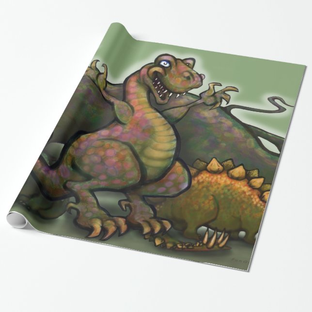 Papel De Presente Dinossauros 2x3' 60# Posters de parede (Desenrolado)