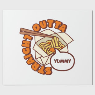 Papel De Presente Direto da Deliciosa Macarrão Ramen