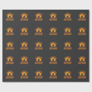 Papel De Presente Diretor de Banda de Halloween Vassoura de Bruxa Ca