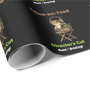 Papel De Presente Diretor's Cut Mise-en-Toad Cinema Pun Arte Sapo