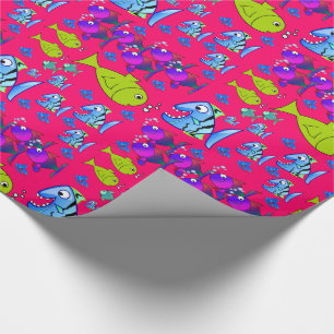 Papel De Presente Disco de papel embrulhado