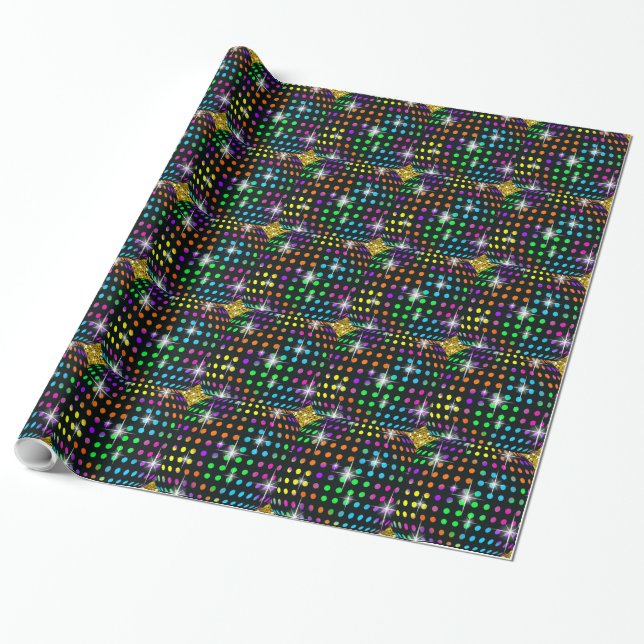 Papel De Presente Disco Gift Wrap - SRF (Desenrolado)