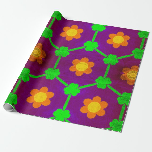 Papel De Presente Disies e Clovers (Desenrolado)