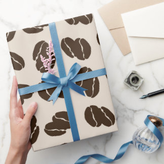 Papel De Presente Dispersão de Grão de Café Jumbo