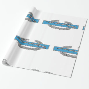Papel De Presente Distintivo de Infantrista de Combate CIB Veterano