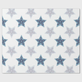 Papel De Presente Ditsy Snowflake pattern backgrounds textures