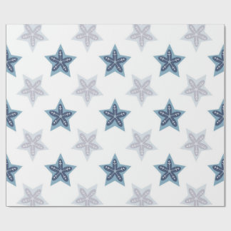 Papel De Presente Ditsy Snowflake pattern backgrounds textures