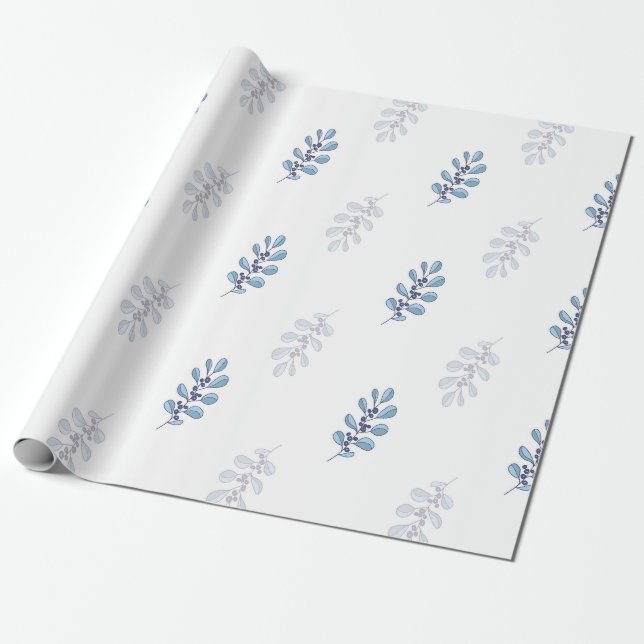 Papel De Presente Ditsy Snowflake pattern backgrounds textures (Desenrolado)
