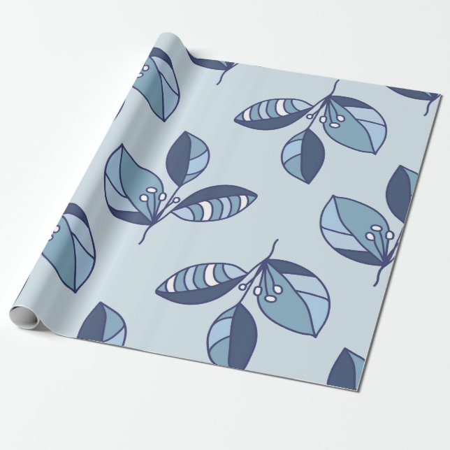 Papel De Presente Ditsy Snowflake pattern backgrounds textures (Desenrolado)