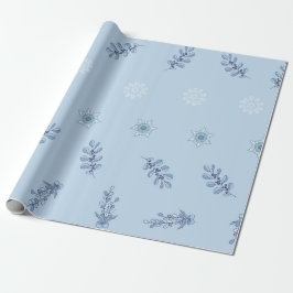 Papel De Presente Ditsy Snowflake pattern backgrounds textures