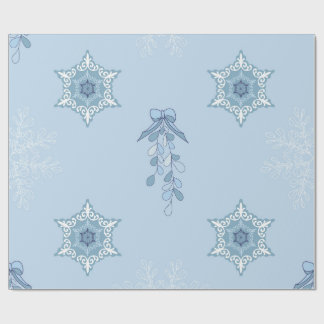 Papel De Presente Ditsy Snowflake pattern backgrounds textures