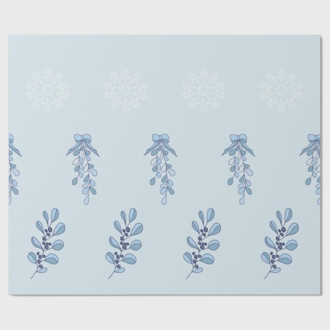 Papel De Presente Ditsy Snowflake pattern backgrounds textures (Aberto)
