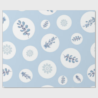 Papel De Presente Ditsy Snowflake pattern backgrounds textures