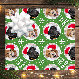 Papel De Presente Diversão de Papais noeis de Natal com nome de foto