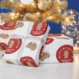 Papel De Presente Diversão Gingerbird Cookie Script Nome Russo Madei