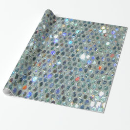 Papel De Presente Diversão Glitzy Glittery Sparly Colorful Bling