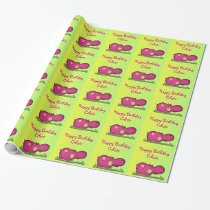 Papel De Presente diversão hippo