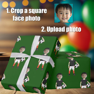 Papel De Presente Divertido Adicionar Foto do Rosto de Crianças Joga