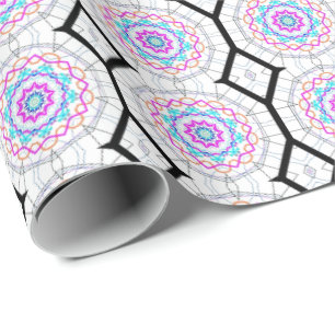 Papel De Presente Divertido com caleidoscópios