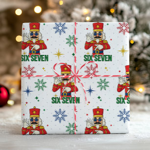 Papel De Presente Divertido Seis Sete 67 Meme Quebra-Nozes Natal Hum