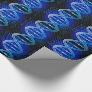 Papel De Presente DNA ID Blue Science