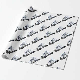Papel De Presente Do branco reboque de tractor semi
