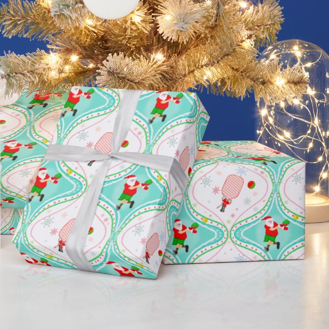 Papel de Presente do Natal do Papai Noel com Padrã (Feriados)