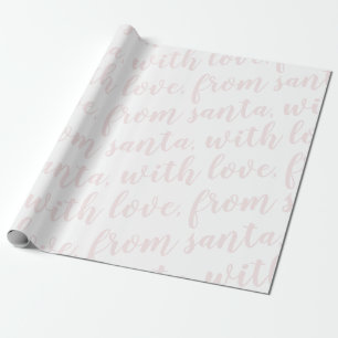 Papel De Presente do papai noel, com amor core