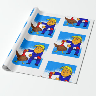 Papel De Presente doald trump engraçado peru