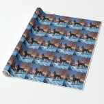 Papel De Presente Doberman Christmas Fesason Season<br><div class="desc">Prepare-se para celebrar o feriado com o nosso charmoso Design cênico de Natal do Cão! Este delicioso produto apresenta adoráveis companheiros caninos rodando em meio a uma terra maravilhosa do inverno, adornada com luzes cintilantes, holly, e ornamentos festivos. Seu coração derreterá enquanto você testemunha cachorros vestidos com chapéus de Papai...</div>