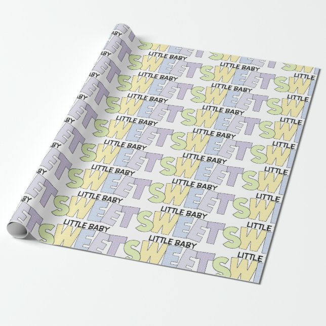 Papel De Presente Doce Bebezinho (Desenrolado)