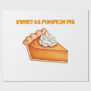 Papel De Presente Doce como Torta de Abóbora � Sobremesa de Ação de