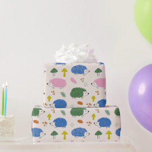 Papel De Presente Doce Ouricoço & Cogumelo Desenhados à Mão