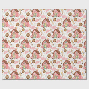 Papel De Presente Doce padrão de jardim