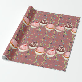 Papel De Presente Doce padrões de desertos