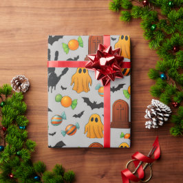 Papel De Presente Doces Assustadores & Sombras